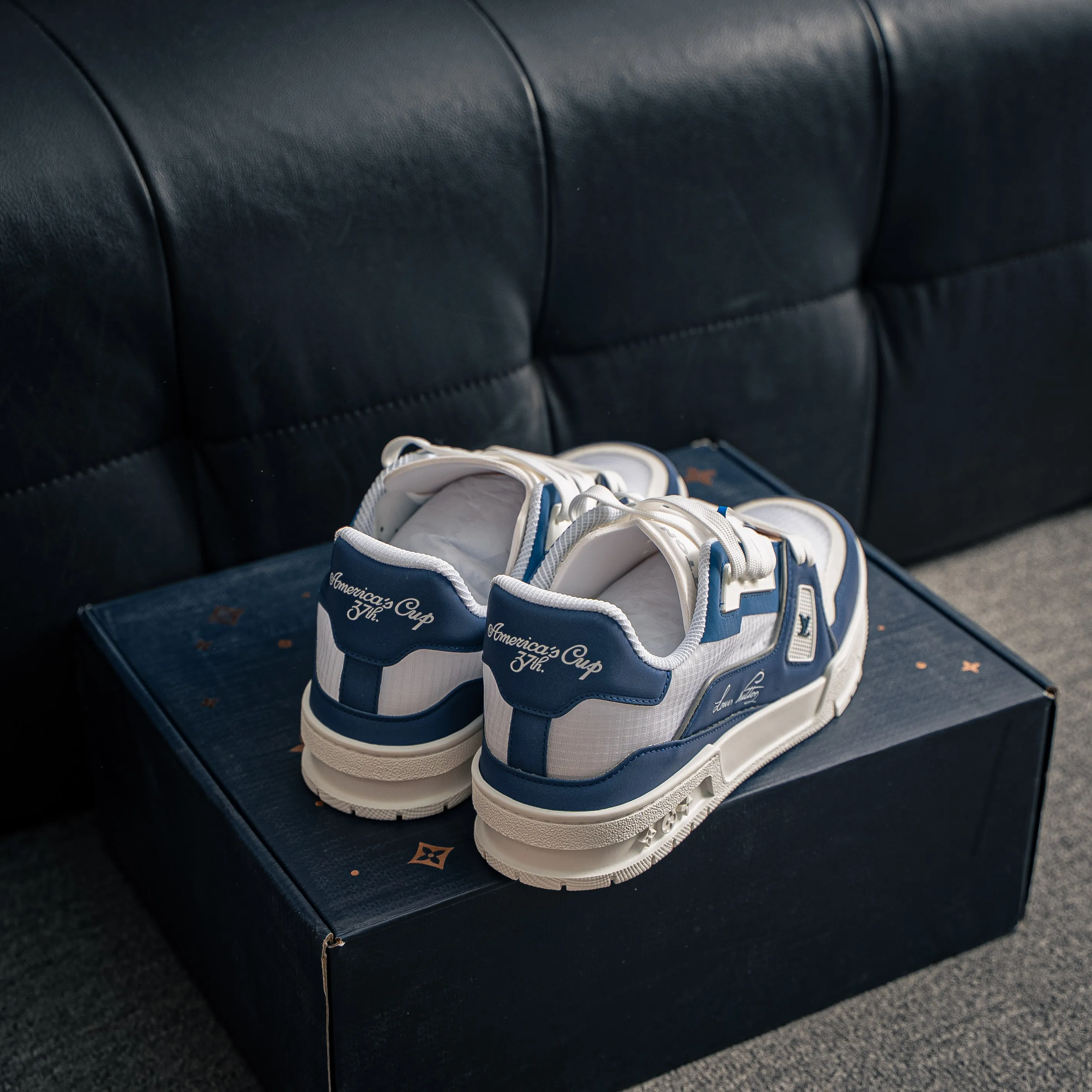 【YS 】 Premium LOUIS VUITTON LV Trainer CUP Mesh Breathable Shoes ✦ ， 37 Series ✦ + Shoes